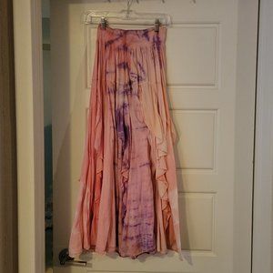 Long, Summery Tie-Dye Skirt